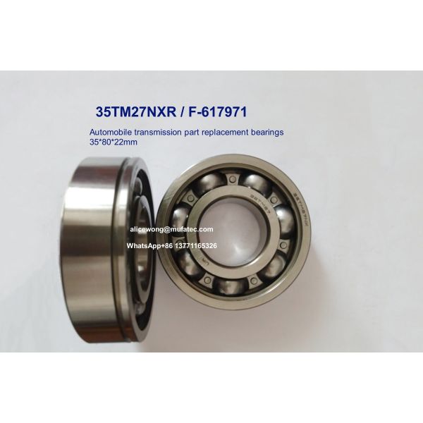 35TM27NXR F-617971 Automobile Electric Transmission Bearings 35x80x22mm Non-standard Deep Groove Ball Bearings
