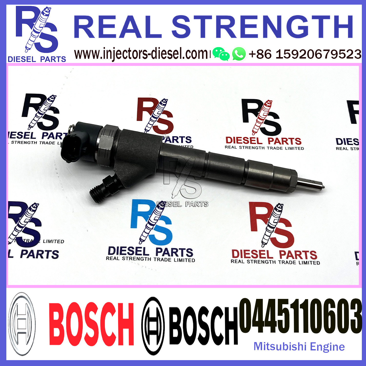Собрание 0445110661 инжектора топлива коллектора системы впрыска топлива BOSCH 0445110603 32R61-10010 32R61-00010 для двигателя МИЦУБИСИ L200