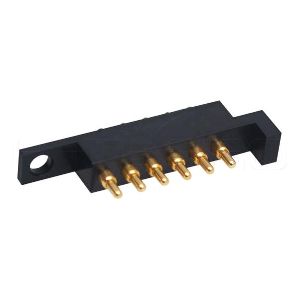 Medical Equipment Spring Probes Pogo Pins Black Plastic Housing 0.001mm Tolerance