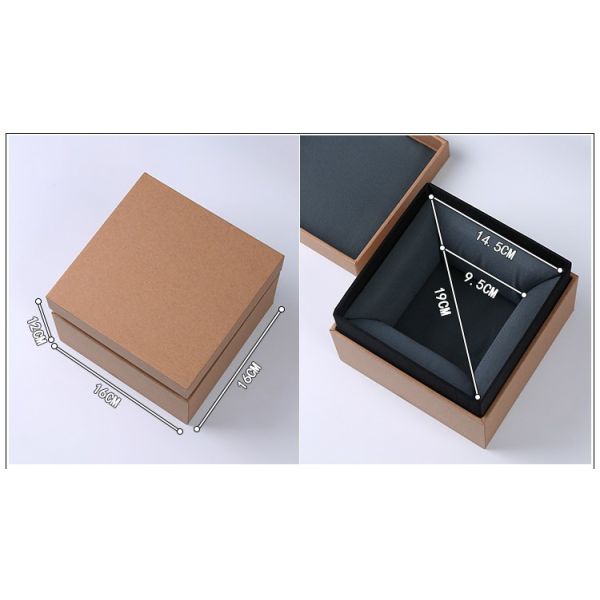 Специальное жесткое коричневое крафт-бумажное квадратное кружево для китайской чашки с чашей