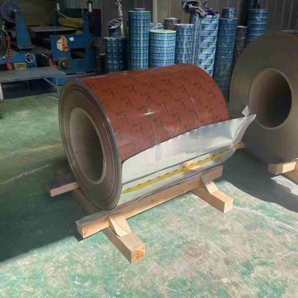 Wooden Prepainted Aluminum Coil Stock 3004 PE PVDF Coated