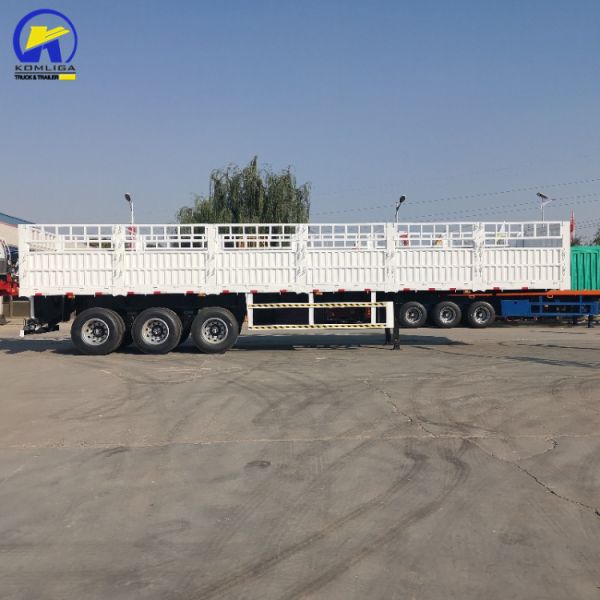 30-100t Loading Capacity Semi Trailer GCC Certified and Side Wall with Container Lock