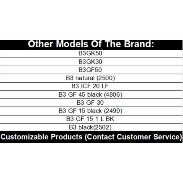 Venta en caliente de fábrica directa PA6 B3GF50 50% de cuentas de vidrio llenas con alta resistencia al desgaste