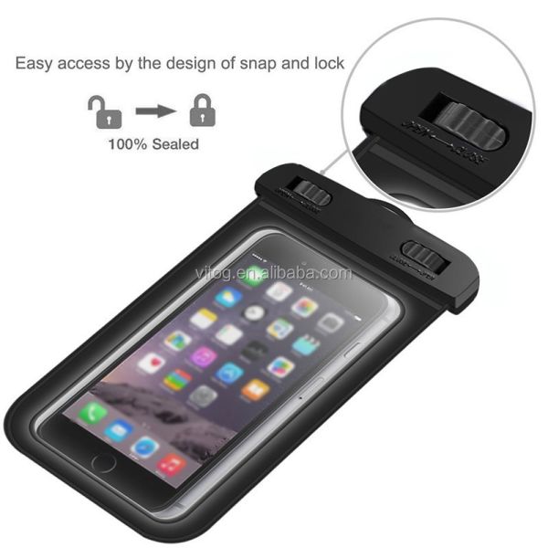 TPU Waterproof Cell Phone Pouch ODM Universal Waterproof Phone Case Cover