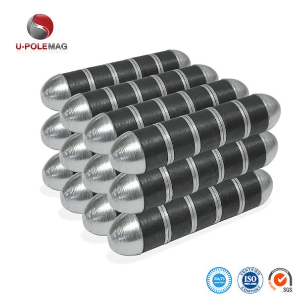 104.91г Постоянный ферритовый коровьи магнит Черный порошковый пальто Промышленный магнит 3 