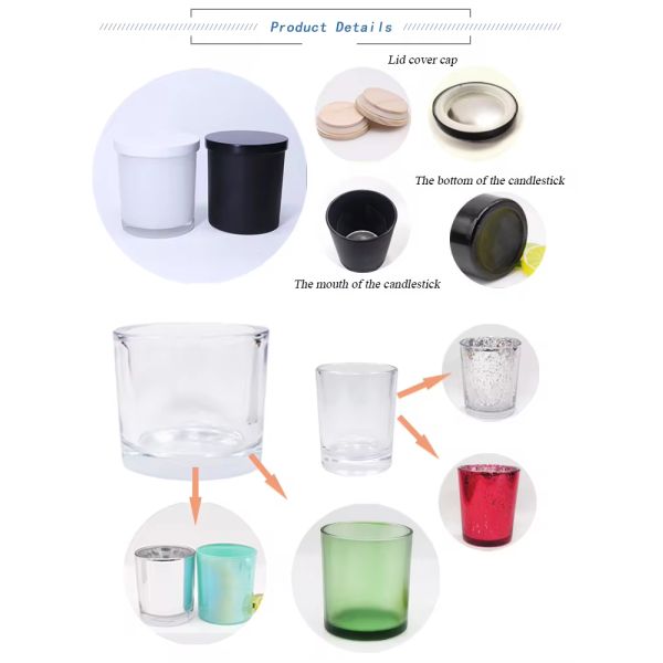 Custom 4Oz 120Ml Glass Candle Jar With Bamboo Wooden Lids