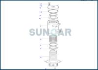 2480-9018 reparo comum Kit For DH55GOLD do selo do centro da junção de giro 24809018