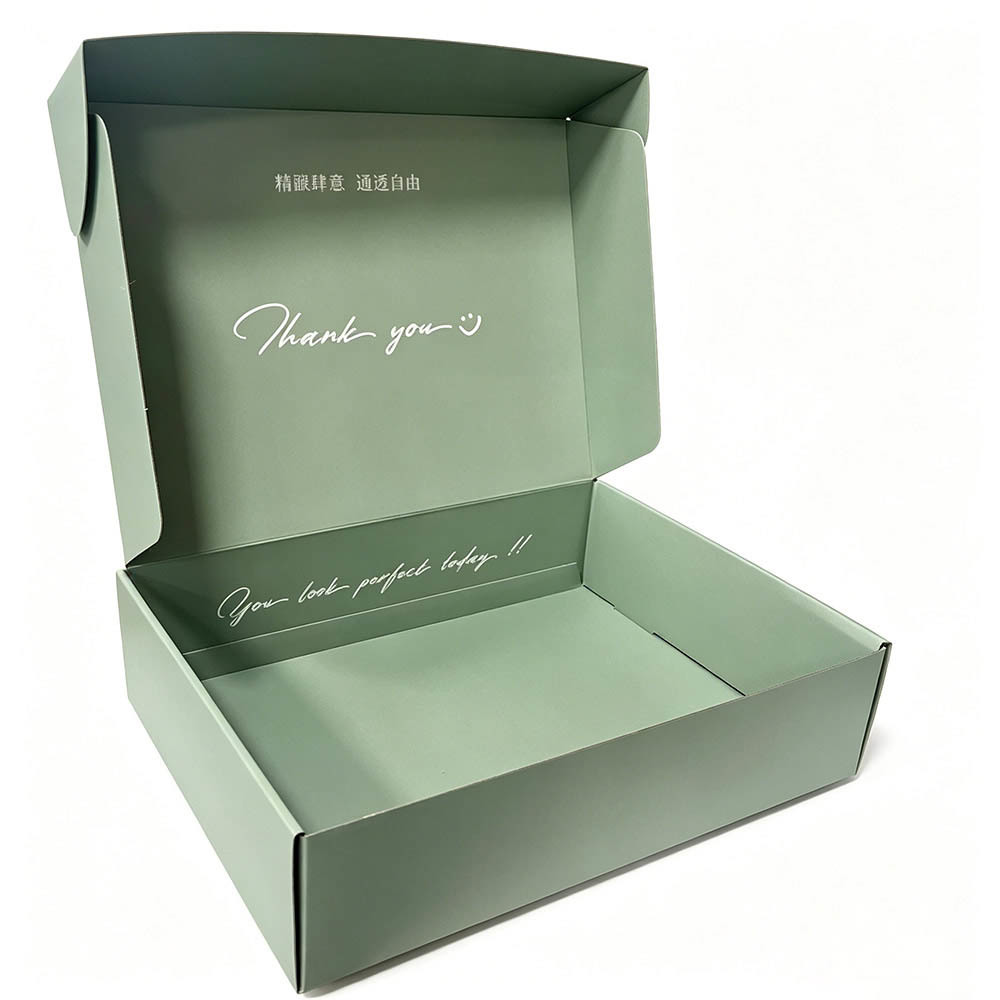 Corrugated Mailer Gift Boxes Silver Foil Stamping for Apparel Retail Packaging