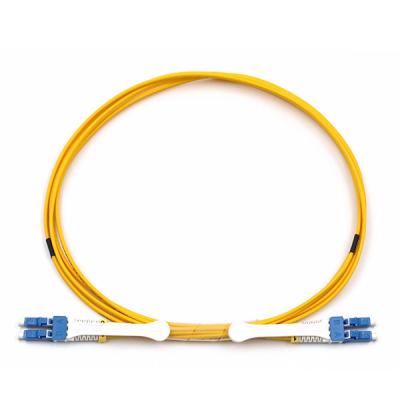 LC UPC To LC UPC Fiber Optic Cable Duplex Single Mode With Pull Tab