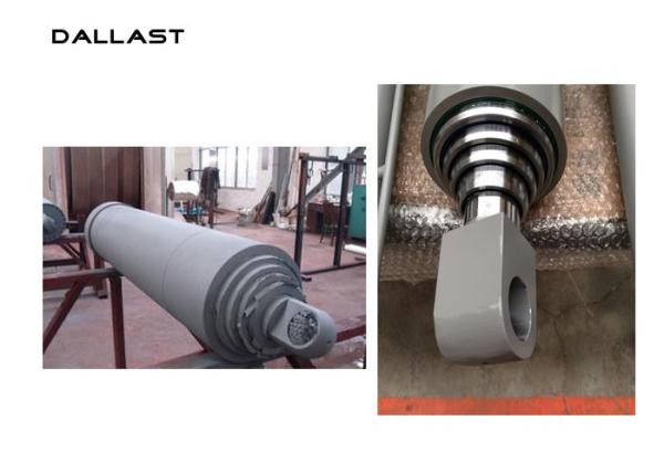 High Pressure Multi Stage Hydraulic Cylinder Single Acting Long Stroke