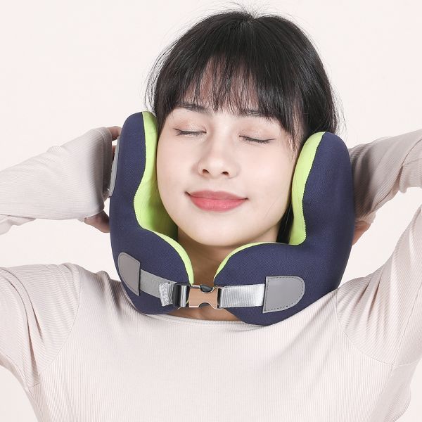 Memory Foam Neck Pillow with Bluetooth Music Function and Celebrities Pattern Design