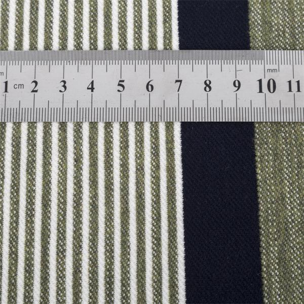 Fácil de cuidar tecido de malha circular de malha a riscas para camisa de polo