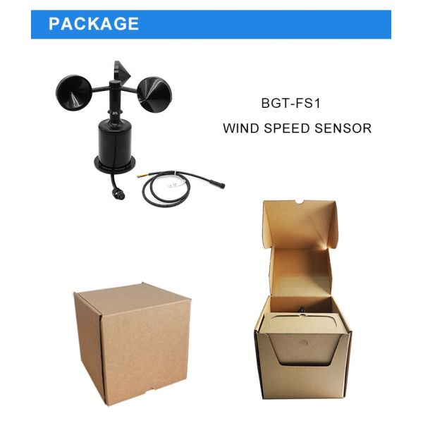 24V Wind Sensor Speed RS485 Output Industrial Wind Transmitter Speed Sensor Cup Anemometer
