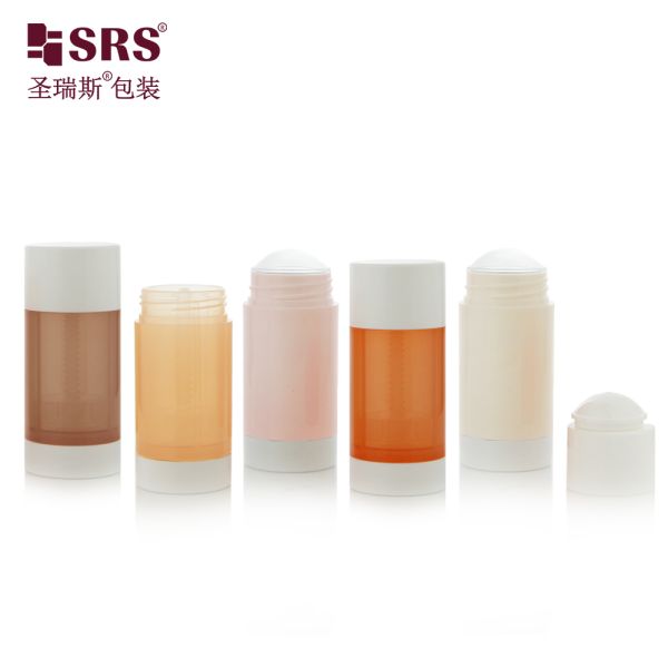D048 Injection Custom Green Color Plastic PP PCR Deodorant Stick Container Wholesale Luxury Cosmetic Packaging