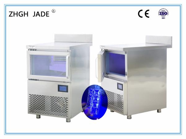 600*650*800mm LED Blue Light Cube Ice Machine for Milk Tea Shop