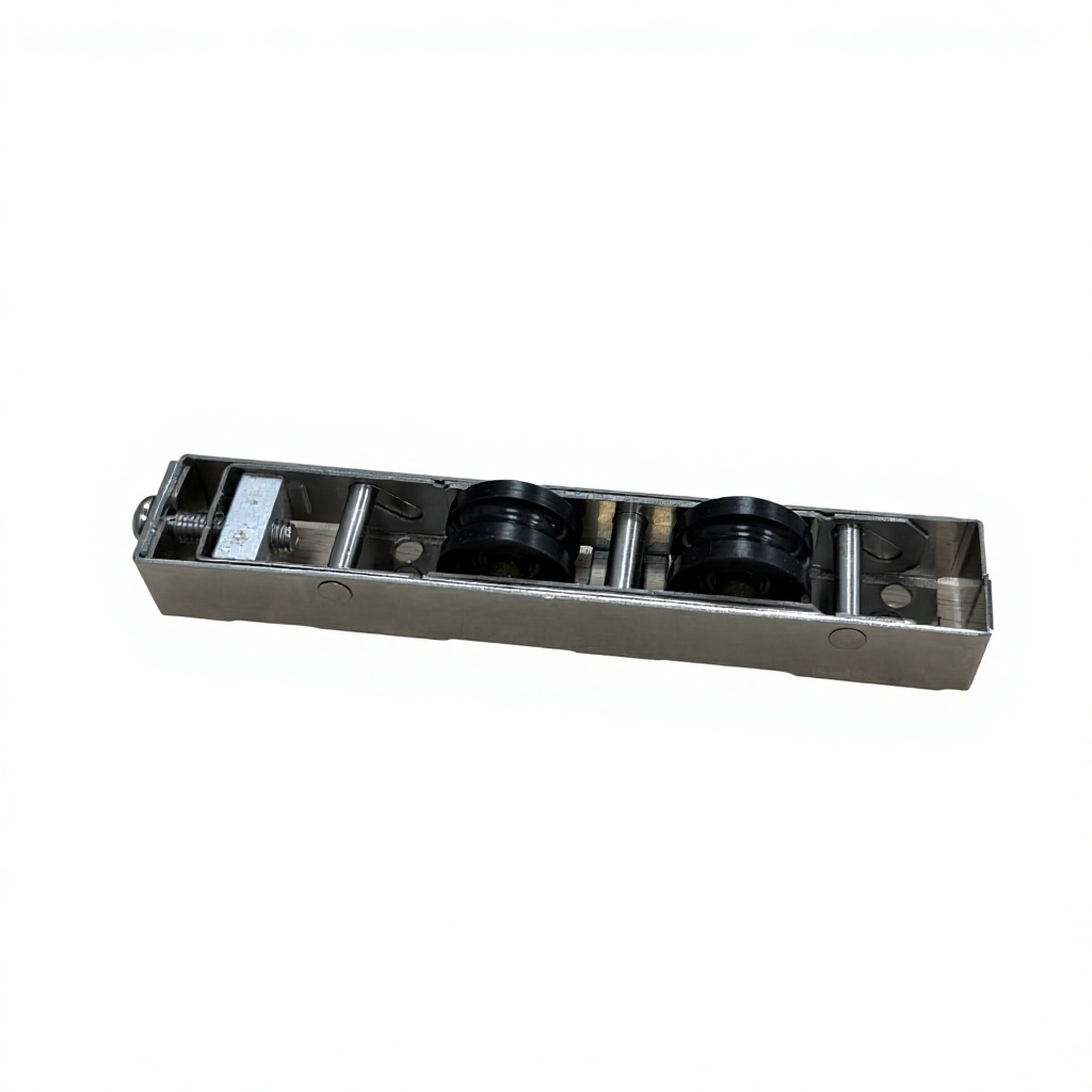 New Style Long Stainless Steel Sliding Door Wheel Dual Wearproof Nylon Pulley