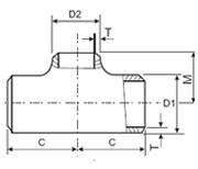 Но штуцеры сварки сплавляют 800H/Incoloy 800H/NO8810/1,4958 45/90 Deg тройника 10