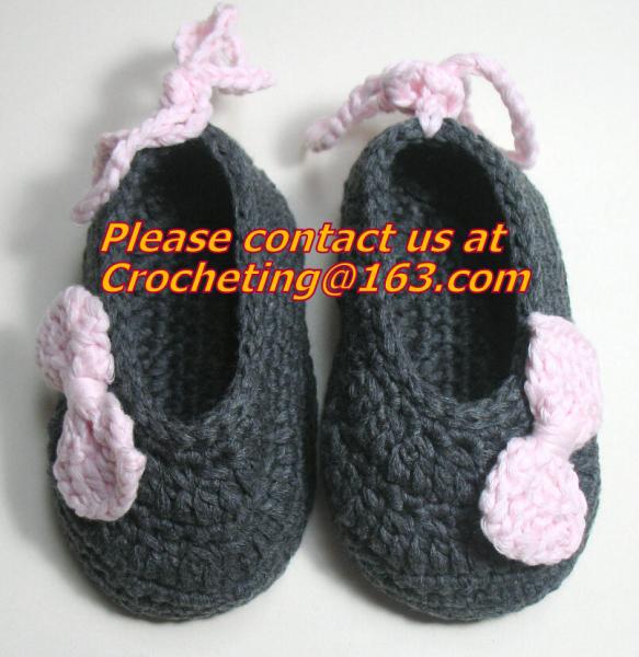 Crochet Baby, Booties, Socks Knitted, Newborn Loafers Shoes Plain Infant Slippers Footwea
