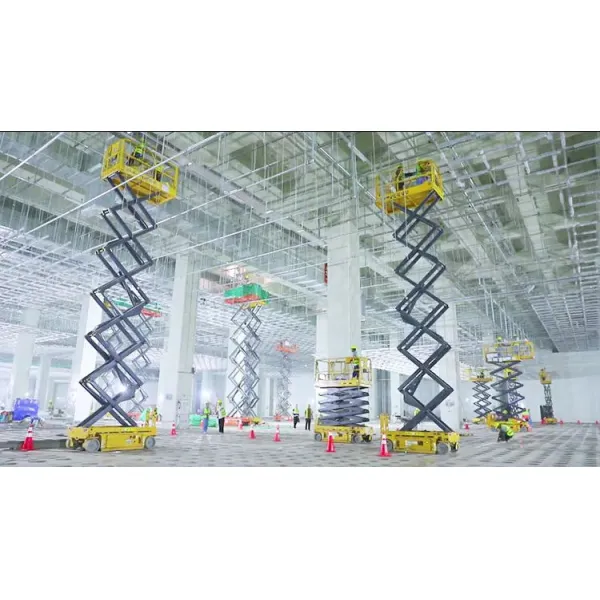 Construction Equipment 15m Diesel Rough Terrain Lifting Platform Xg1523rt Mini Hydraulic Aerial Work Platform Mobile Scissor Lift Table Platform for Sale