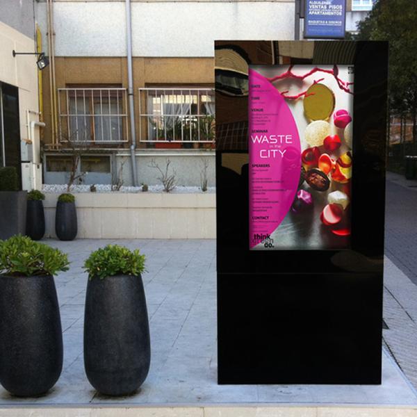 Outdoor LCD digital display poster publicity integrated touch screen advertising machine