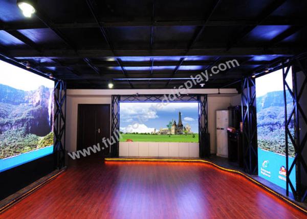 Convenient Led Stage Curtain , Tri Color Led Display Rental 40000dots/Sq.M