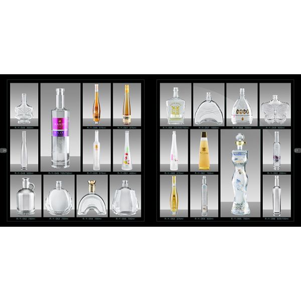 750ML Custom Spirit Bottles Super Flint Glass Material Brandy Glass Bottle with Cork