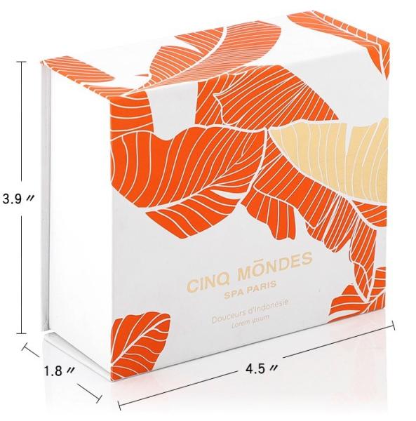 Cardboard customized colorful printed white board paper gift box Fashionable flip lid gift packaging box