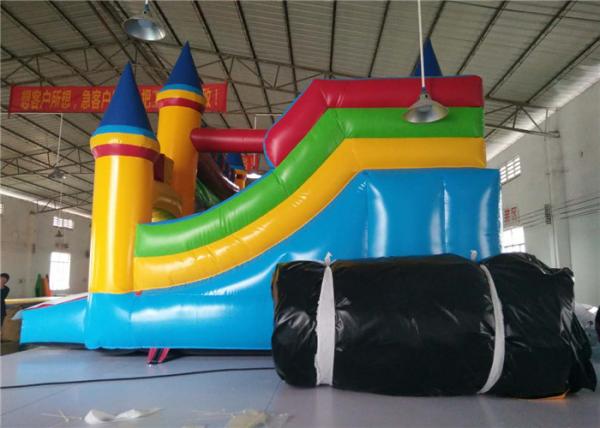Fogo comercial inflável da casa do salto do PVC - divertimento retardador criativo com corrediça