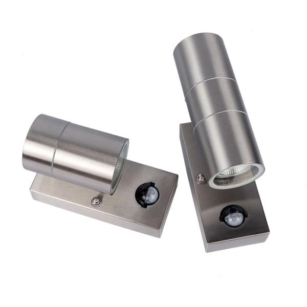 Up And Down LED Wall Lights Outdoor GU10 Spot Lights IP54 Rated PIR Or standard