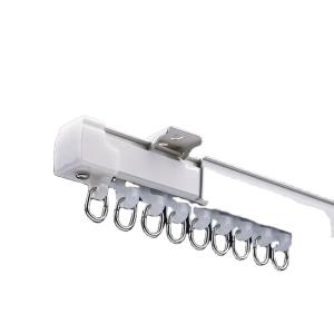 1.1-2.1m Aluminium Heavy Duty Ceiling Wall Mount Retractable Tension Curtain