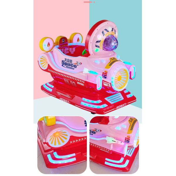 Ride de balanço elétrico infantil Divertimento no Carnaval Rides com imagem e moeda operada