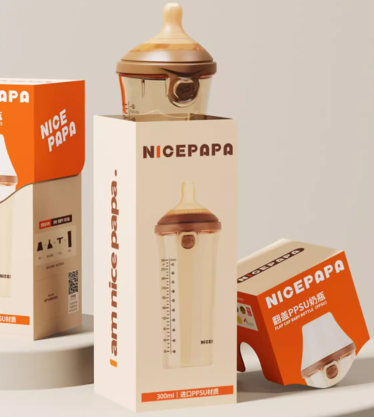 NICEPAPA FLIP-CAP PPSU детская бутылка Удушение Спасение Biberon 300ML детская смесь грудное молоко детская продукция для детей