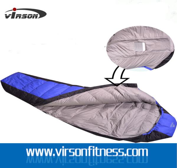 wholesale Ultralight Mummy portable Outdoor Camping Duck Down Sleeping Bag With Waterpoof Ripstop Fabric for adults
