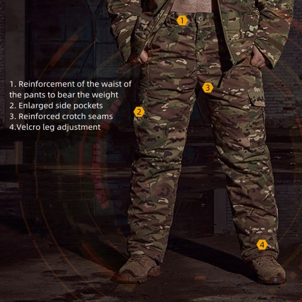 Thermostatic Russian Tactical Military Camouflage Uniforms Thermo Reflective