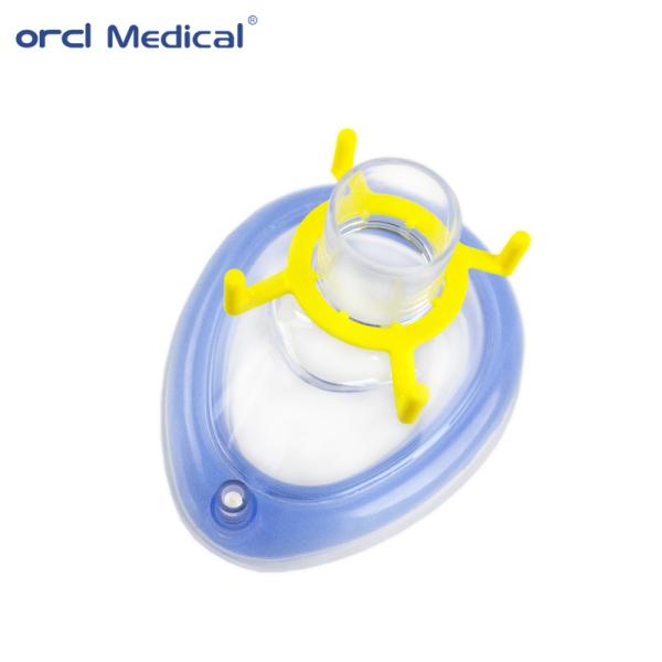 China Professional Factory Produce Medical grade PVC Anaesthesia Mask With Standard Port Air Cushion Mask 