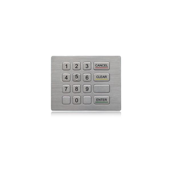 水証拠および破壊者の証拠の金属の産業キーパッド16のキーの密集したフォーマット自動支払機のキーパッド