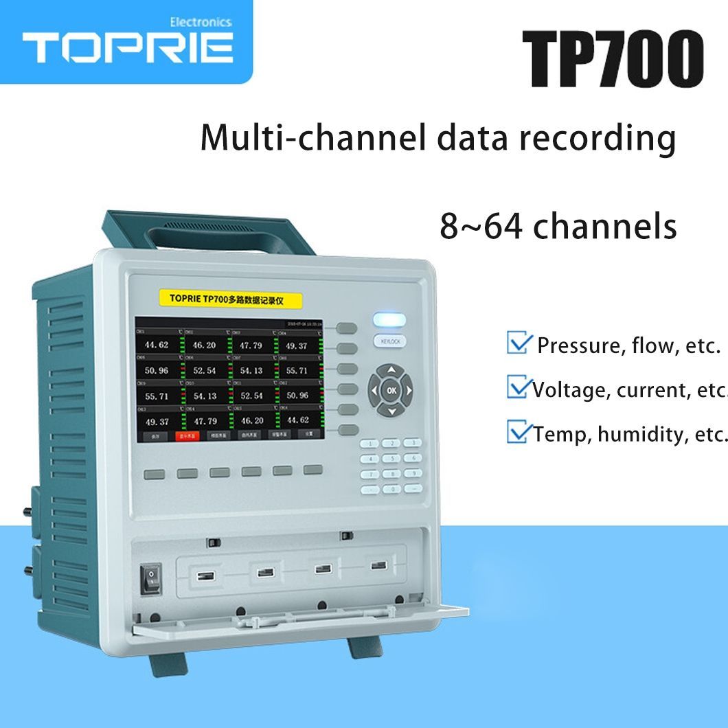 TP700 Data Acquisition System 8-64CH Data Logger Temperature Analyzer Tester