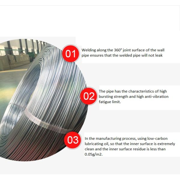 Cold Drawn Bundy Tube Galvanized Steel Pipe for Refrigeration System ASTM Standard