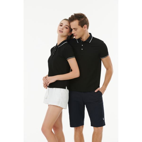 Blank Work 4XL Size Flyita Casual Polo Shirts 100% Cotton For Men