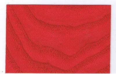 Folheado de madeira de tingidura vermelho, folhas decorativas da madeira do folheado da cinza