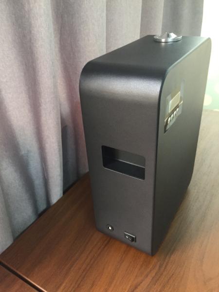 250*110*320mm Fragrance Diffuser Machine For Home Black Metal , DC12V Hotel Scent Diffuser 5kg Floor Stand
