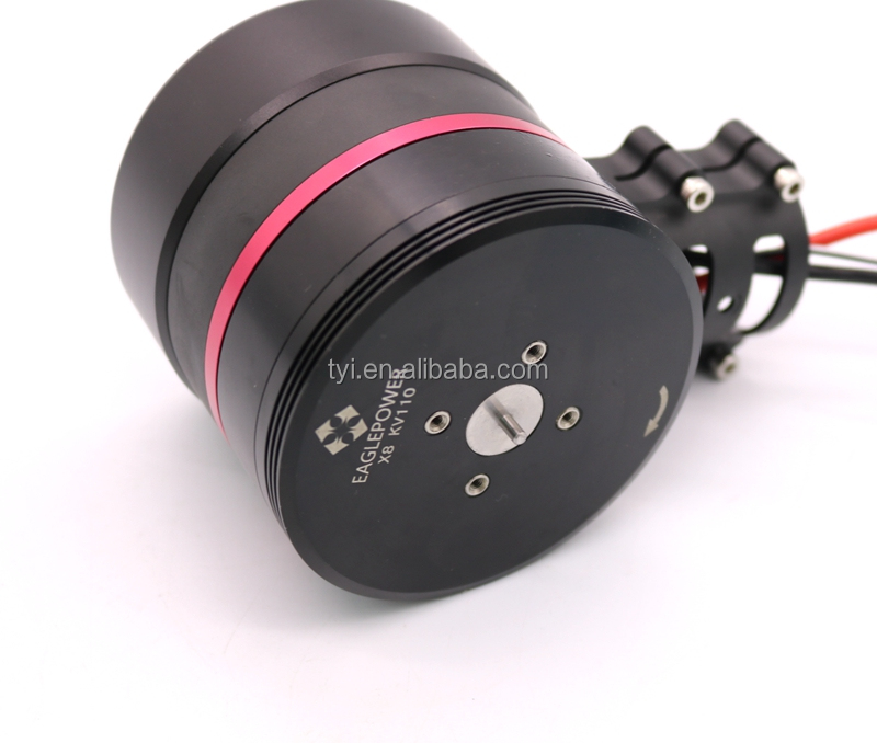 Eagle Power X8 High Efficiency Integrated Motor Kit for UAV Including FOC ESC Propeller Motor Holder and LED Light