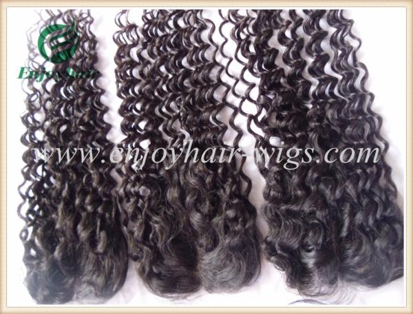 Lace top closure 4''x4'' ,malaysian virgin hair natural color deep wave 10''-24''length