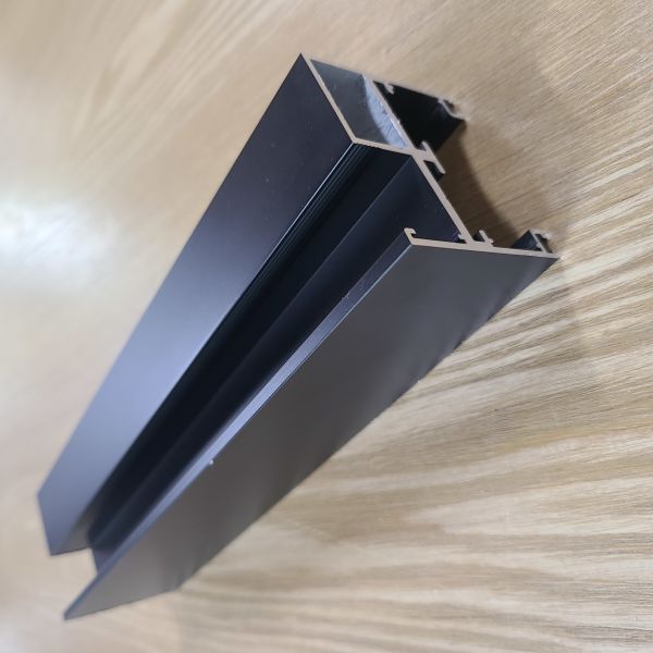 Residential Narrow Sliding Black Aluminum Extrusion Profiles For Door Down Frame