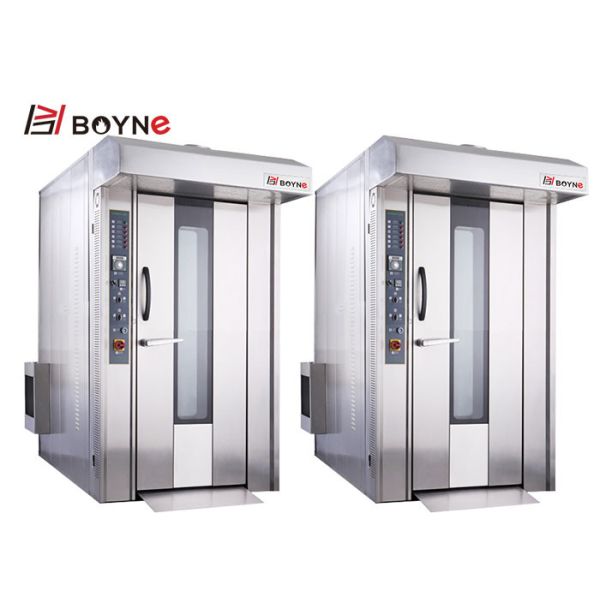 Commercial Stainless Steel Sixteen Trays Electric Gas Diesel Rotary Oven For Bakery