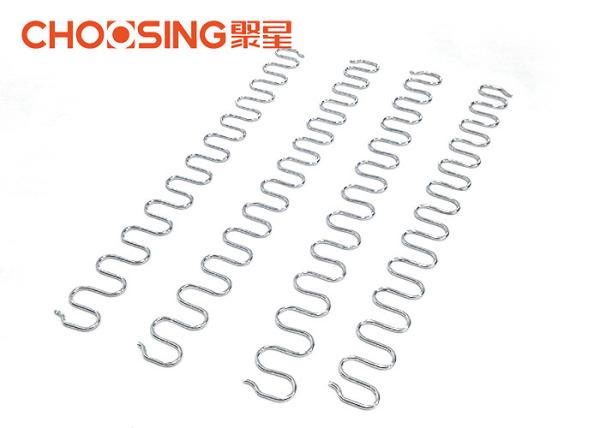 Pre Cut 17'' S Springs For Couch , Replacement Couch Springs Chrome Plating Surface