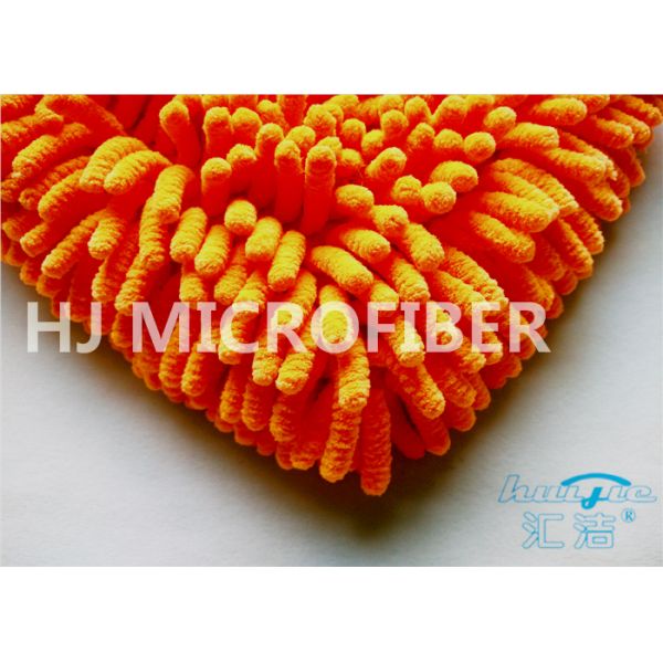 Быстр-Сухое длинней перчатки мытья Microfiber синеля волос солнечное померанцовое, противокоррозионный