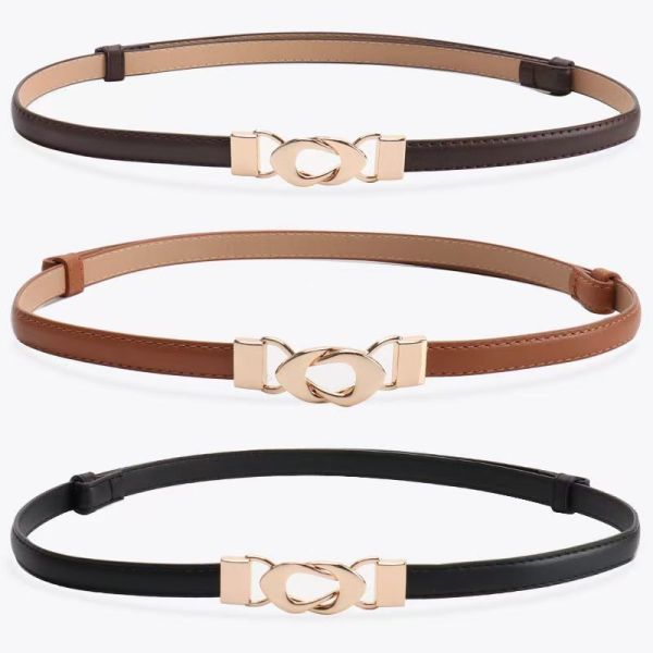 New hook-and-loop adjustable belt for women, versatile and minimalist, perfect with dresses and coats, slimming waistline, thin and easy to carry and store.