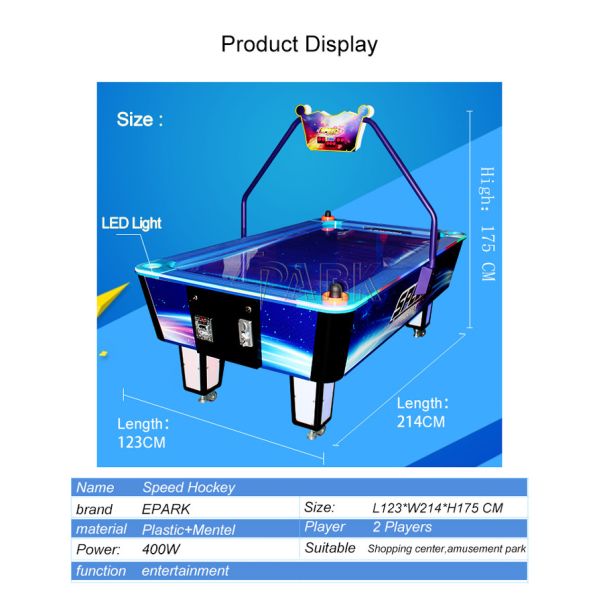 Multi Puck Arcade Air Hockey Table With Electronic Scoring