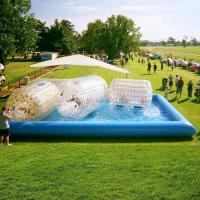 Grande piscine gonflable 10m*10m de rouleau de l'eau pour le parc d'attractions